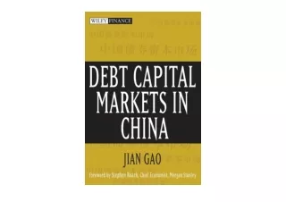 Kindle online PDF Debt Capital Markets in China Wiley Finance Book 323  unlimite