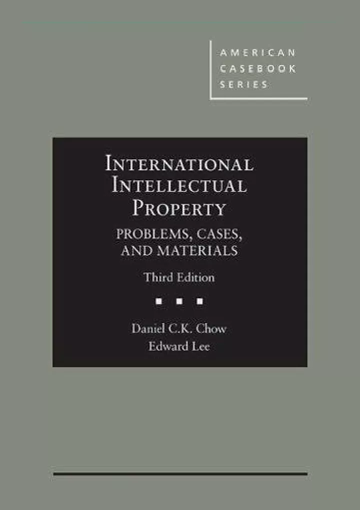 international intellectual property problems