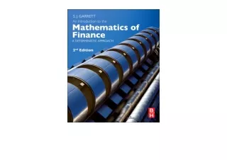 Download An Introduction to the Mathematics of Finance A Deterministic Approach