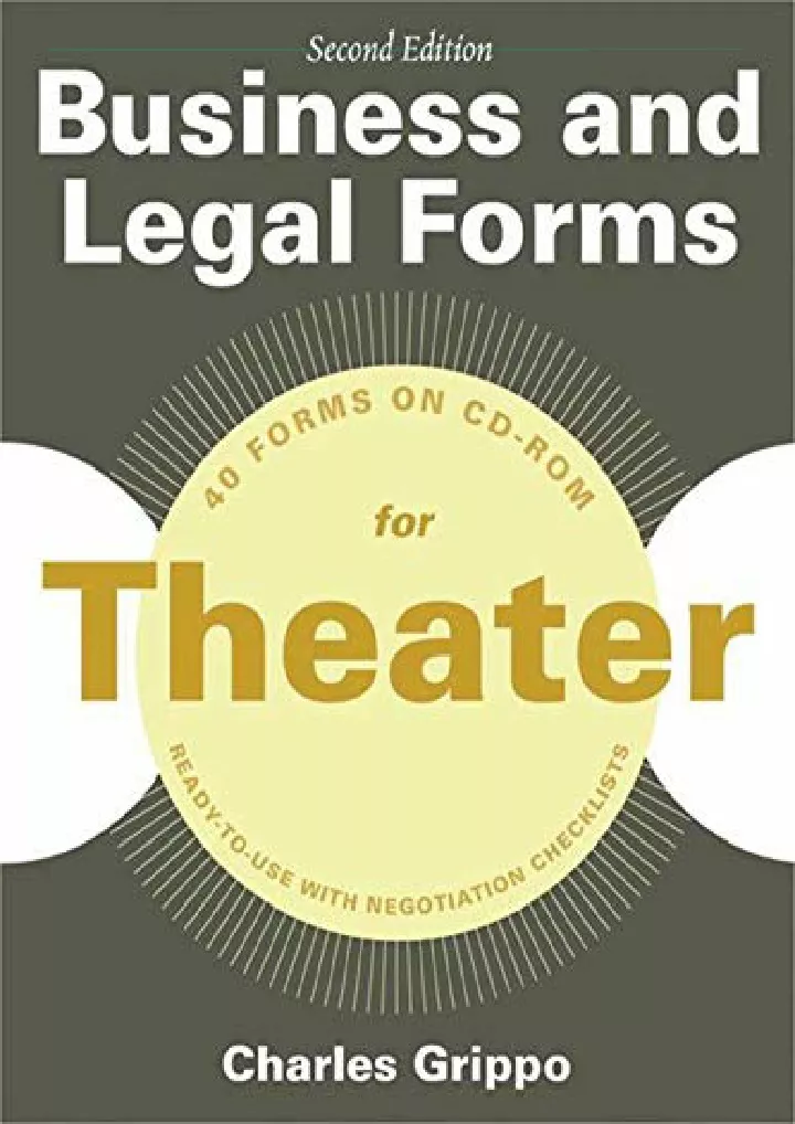 business and legal forms for theater second