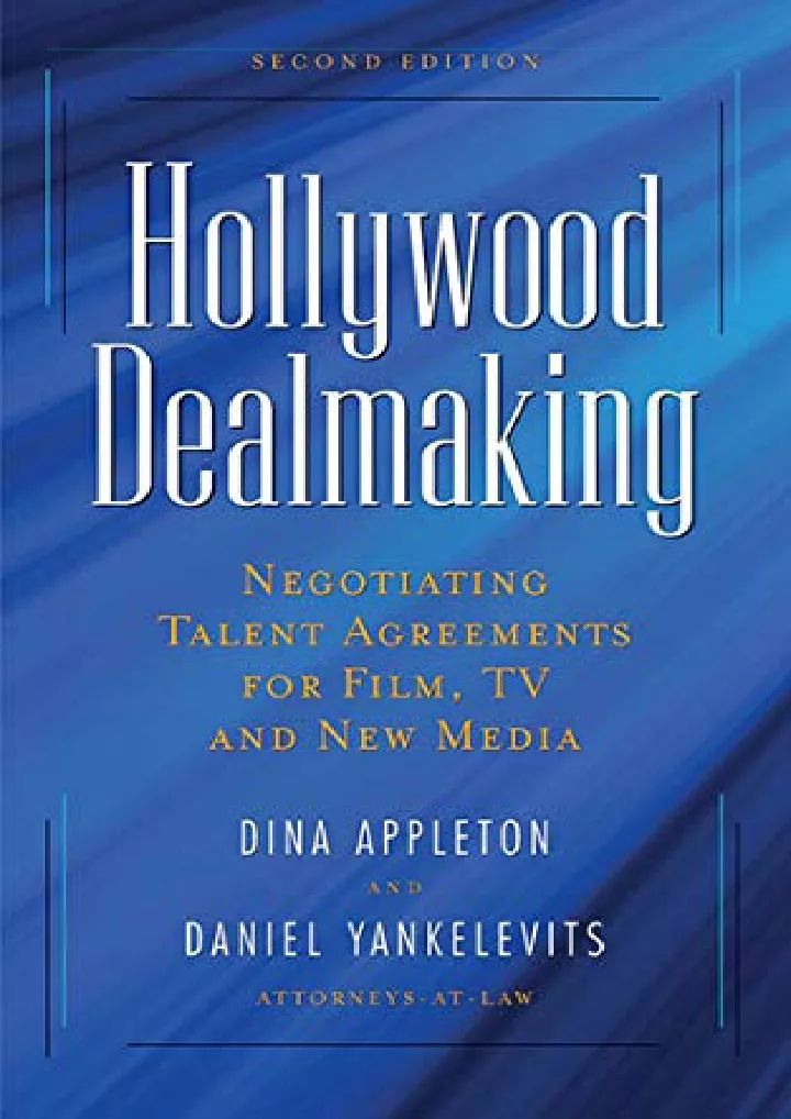 hollywood dealmaking negotiating talent
