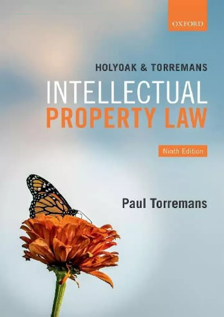 holyoak and torremans intellectual property