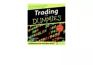 PDF read online Trading for Dummies CD For Dummies Business Personal Finance  un