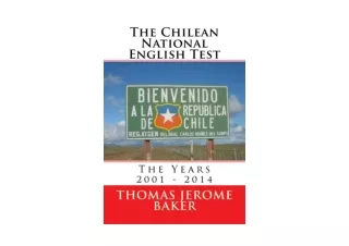 PDF read online The Chilean National English Test The Years 2001 2014 for androi