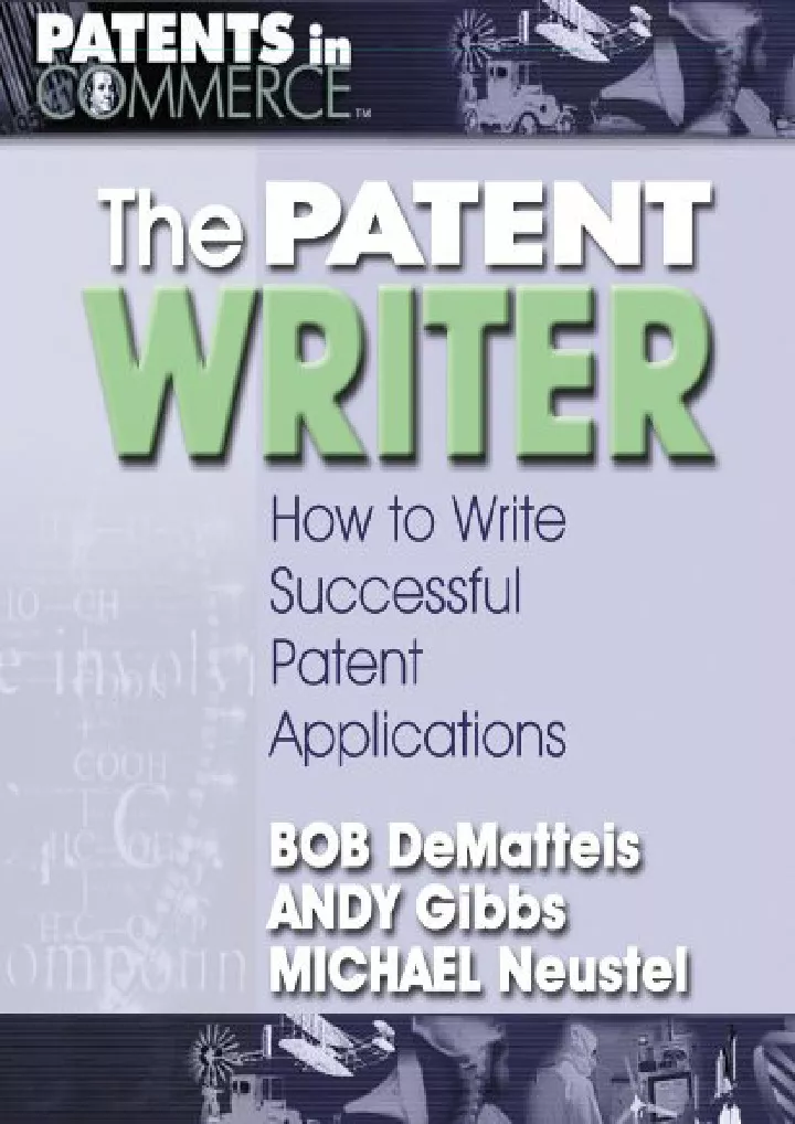 the patent writer how to write successful patent