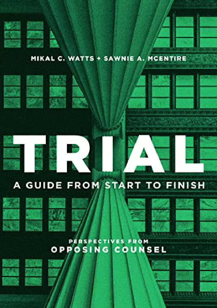 trial a guide from start to finish download