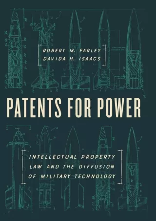 EPUB DOWNLOAD Patents for Power: Intellectual Property Law and the Diffusio