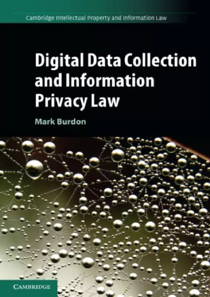 digital data collection and information privacy