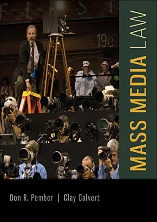 READ [PDF] Mass Media Law bestseller