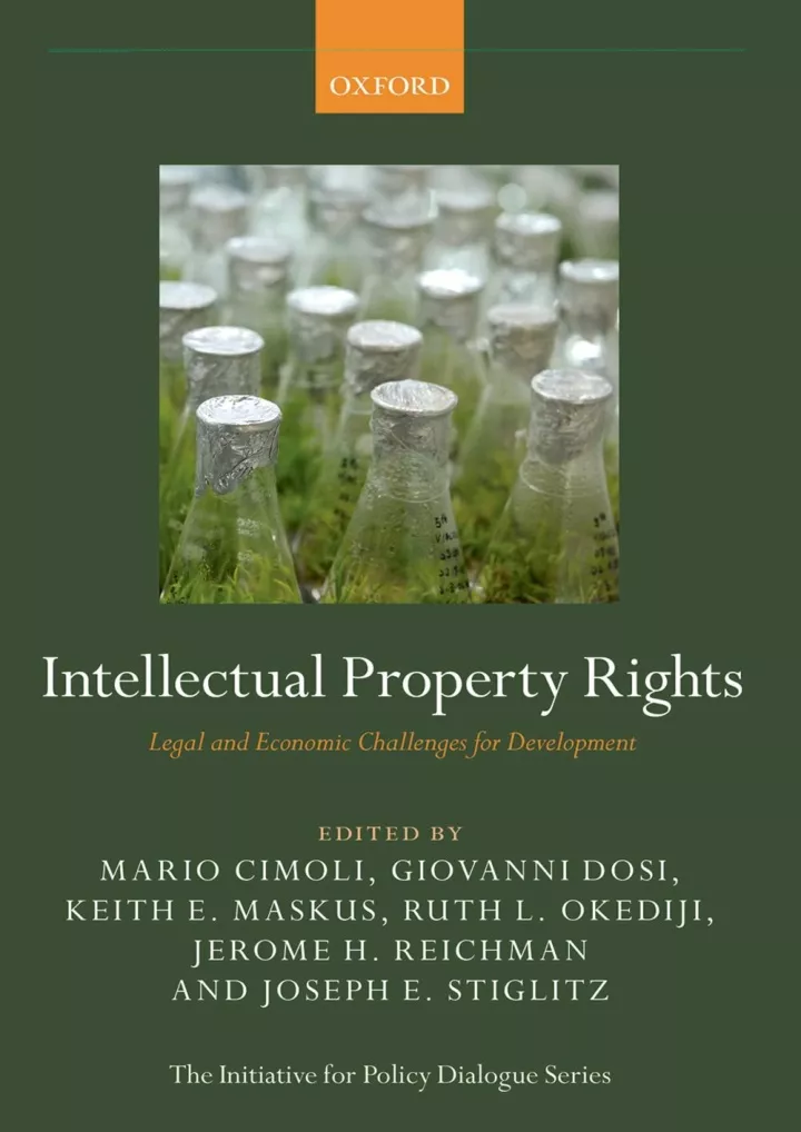intellectual property rights legal and economic