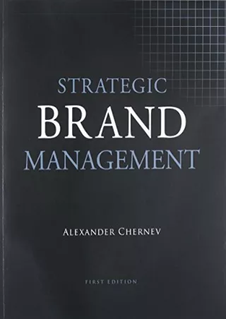 PDF Read Online Strategic Brand Management ebooks
