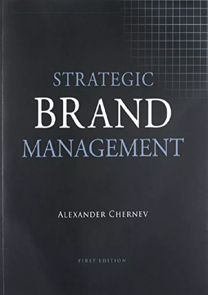 strategic brand management download pdf read