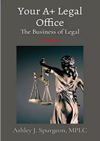 PDF Download Your A  Legal Office: The Business of Legal read