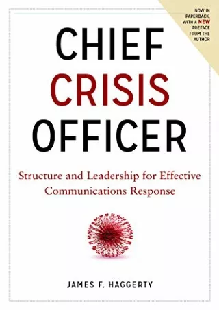 [PDF] READ] Free Chief Crisis Officer: Structure and Leadership for Effecti