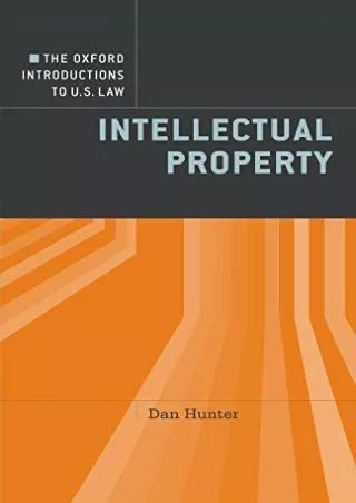 READ [PDF] The Oxford Introductions to U.S. Law: Intellectual Property full