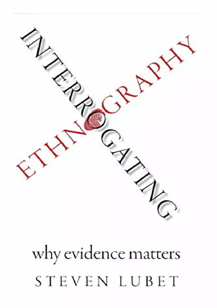 interrogating ethnography why evidence matters