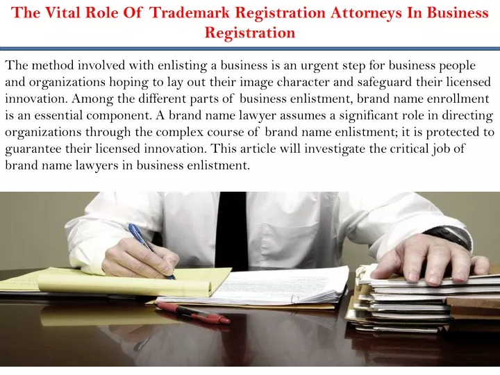 the vital role of trademark registration