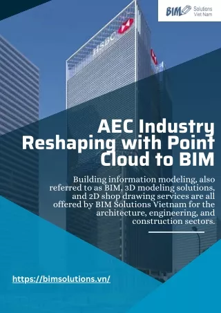 AEC Industry Reshaping with Point Cloud to BIM