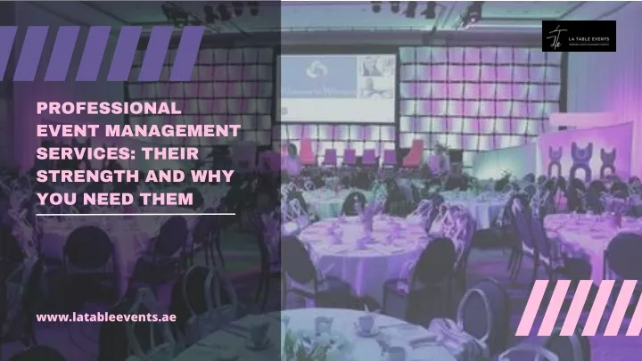 professional event management services their