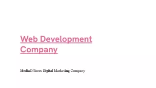 web development company