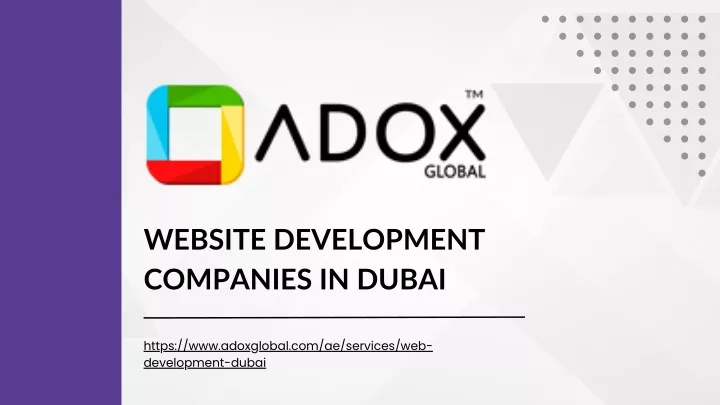 website development companies in dubai