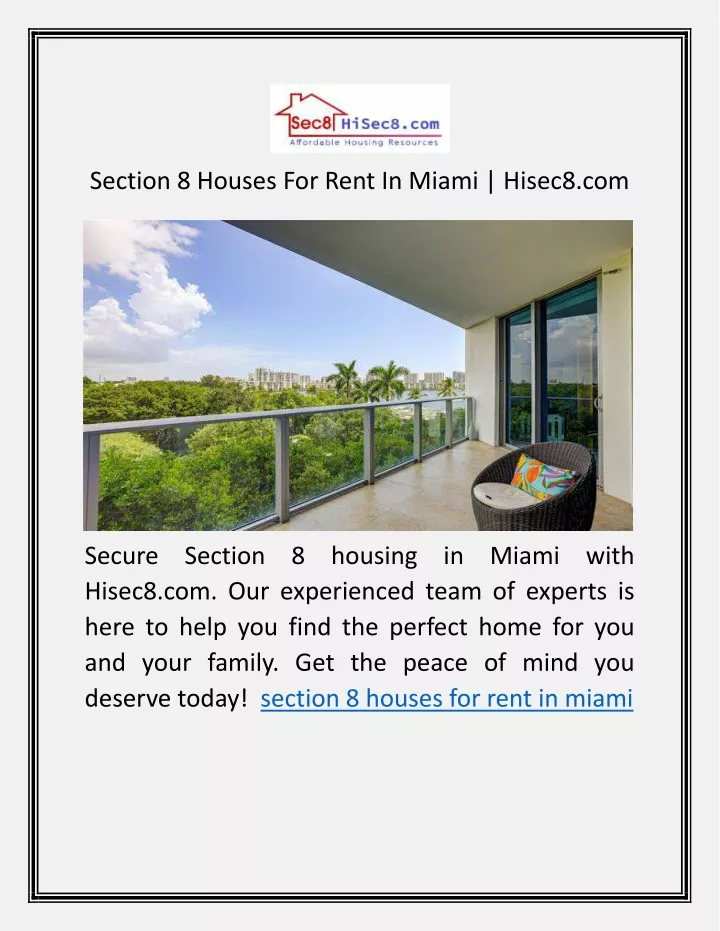 section 8 houses for rent in miami hisec8 com