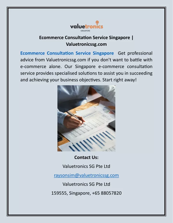 ecommerce consultation service singapore