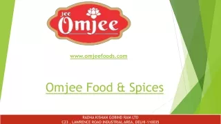 Spices Manufacturers in Delhi NCR - Omjee Blended Masale
