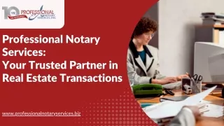 Loan Signing Notaries in NEW YORK- Professional Notary Services