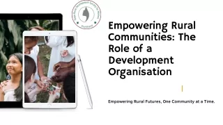 Sustainable Rural Transformation: TRDSW's Community Development