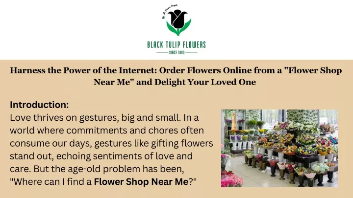 harness the power of the internet order flowers