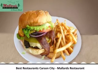 Mallards Restaurant - Best Restaurants Carson City