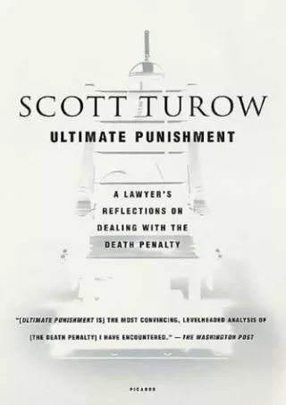 Full Pdf Ultimate Punishment: A Lawyer's Reflections on Dealing with the Death Penalty