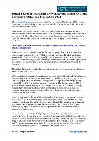 digital therapeutics market growth revenue share
