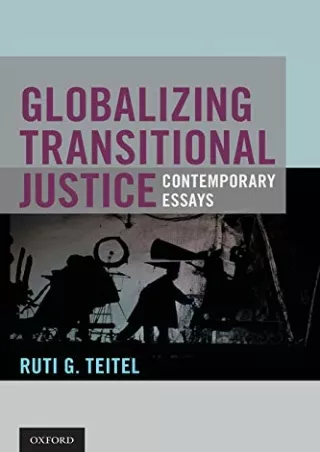 Pdf Ebook Globalizing Transitional Justice