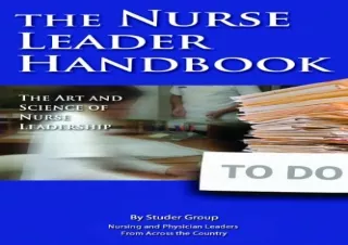 (PDF) The Nurse Leader Handbook: The Art and Science of Nurse Leadership Ipad