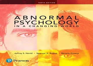 Download Abnormal Psychology in a Changing World (10th Edition) Full