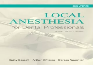 PDF Local Anesthesia for Dental Professionals Full