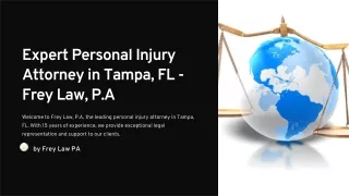 Expert Personal Injury Attorney in Tampa, FL - Frey Law, P.A.