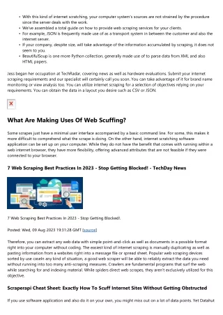 Just How To Offer Web Scuffing Services: The Supreme Overview