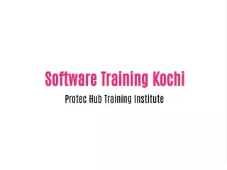 software training kochi protec hub training