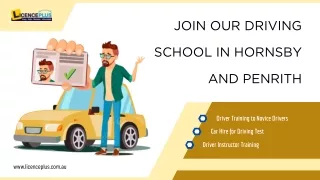 Join Our Driving School in Hornsby and Penrith