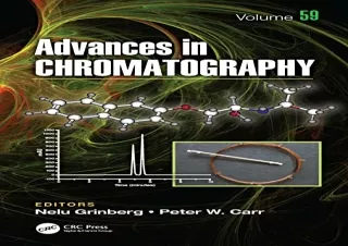 PDF Advances in Chromatography: Volume 59 Kindle