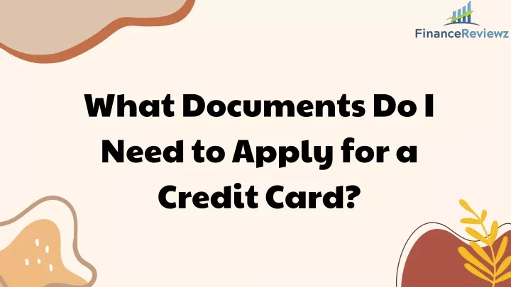 what documents do i need to apply for a credit