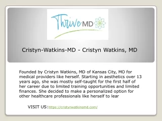 Cristyn Watkins, MD