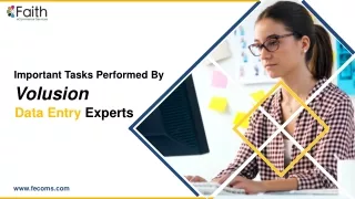 Important Tasks Performed by Volusion Data Entry Experts