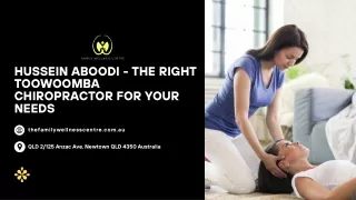 Hussein Aboodi - the Right Toowoomba Chiropractor for Your Needs