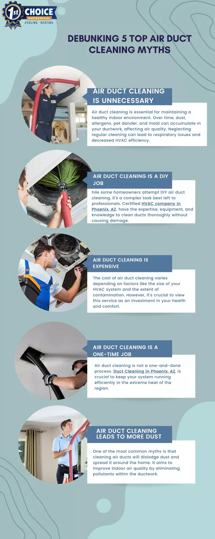 debunking 5 top air duct cleaning myths