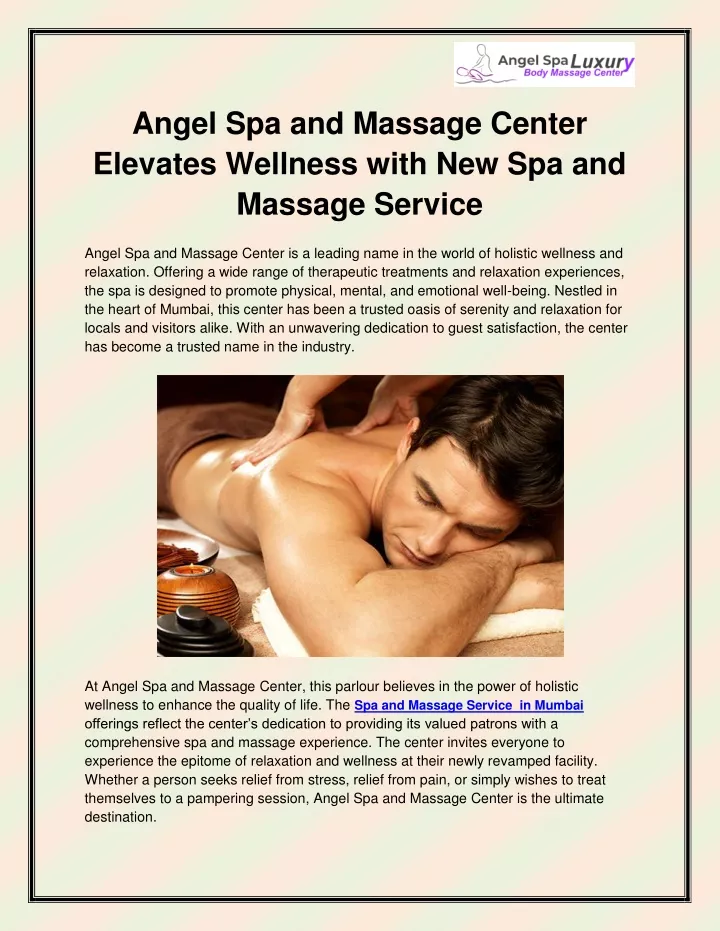 angel spa and massage center elevates wellness