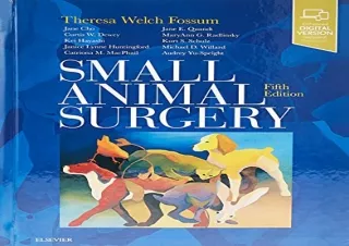 [PDF] Small Animal Surgery Kindle